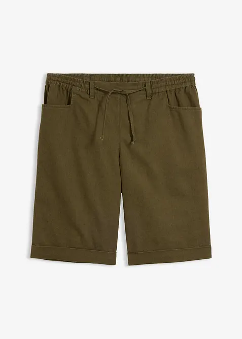 Bermudashorts med lin, bonprix