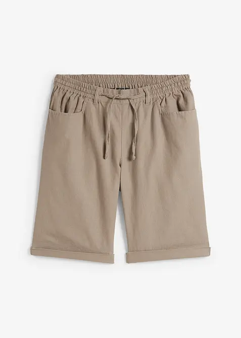 Bermudashorts med lin, bonprix