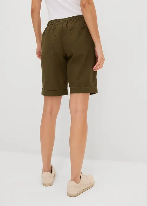 Bermudashorts med lin, bonprix