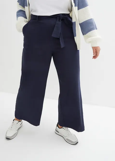 Culotte i luftig linmiks, bonprix