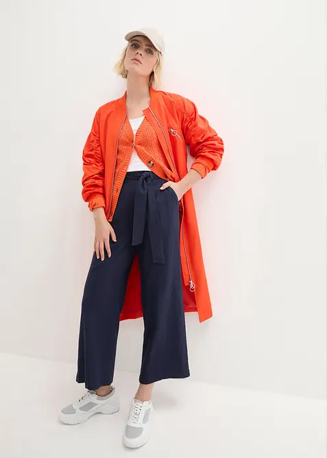 Culotte i luftig linmiks, bonprix