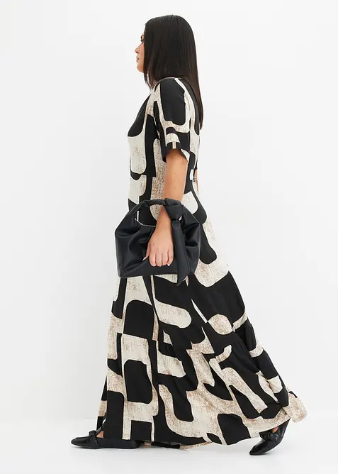 Maxikjole i myk viskosemiks, bonprix