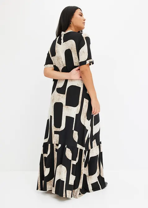 Maxikjole i myk viskosemiks, bonprix