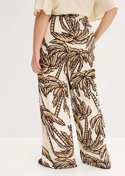 Vid bukse i lett viskose, bonprix