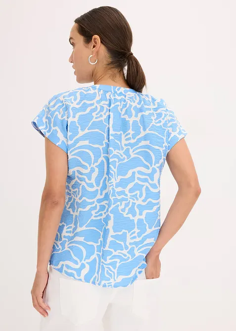 M&oslash;nstret, kortermet bluse, bonprix