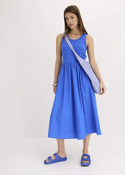 Jerseykjole i materialblanding, bonprix