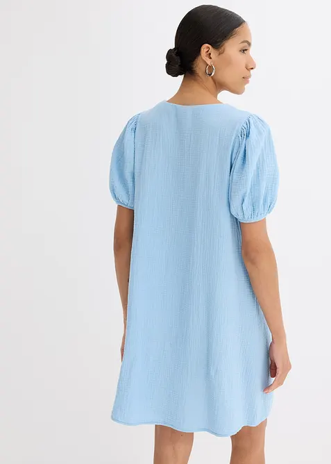 Kort kjole av musselin, bonprix