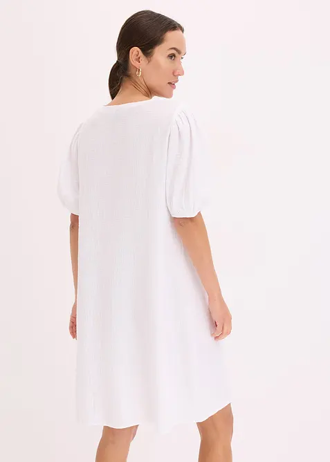 Kort kjole av musselin, bonprix