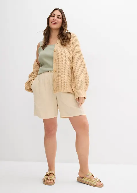 Shorts i musselin, bonprix