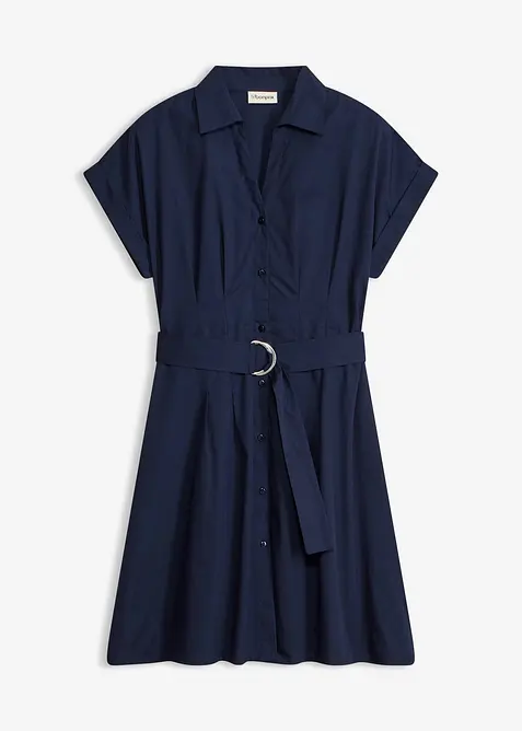 Skjortekjole i 100% bomull, bonprix