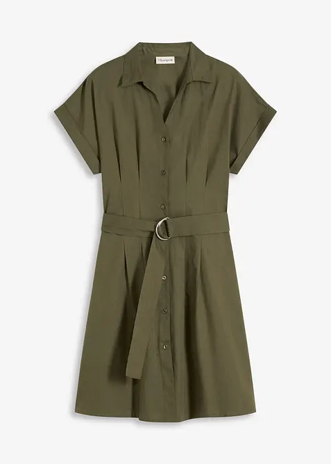 Skjortekjole i 100% bomull, bonprix