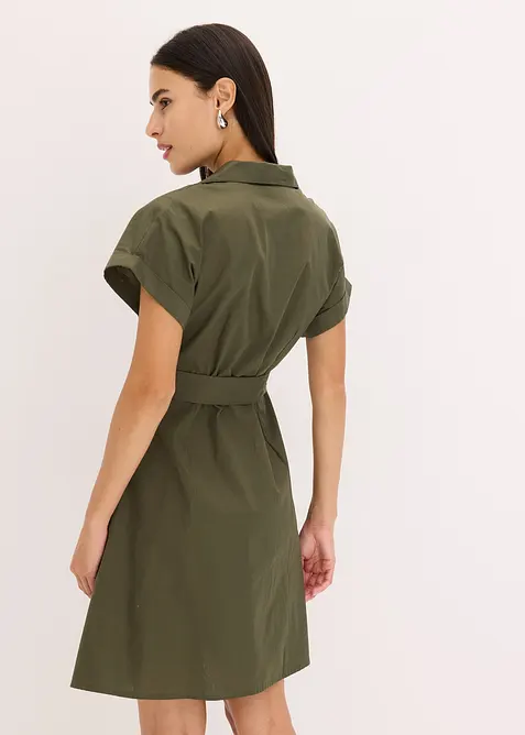 Skjortekjole i 100% bomull, bonprix