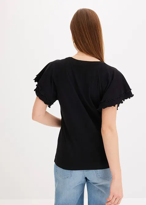 Topp med korte, vide ermer, bonprix