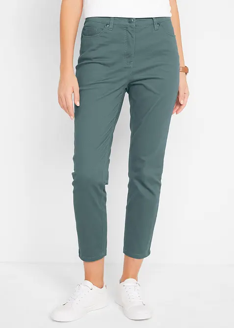 7/8-bukse i bomullsmiks med stretch, high waist, bonprix