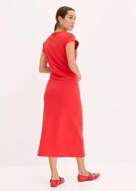 Midikjole med rynking ved midjen, bonprix