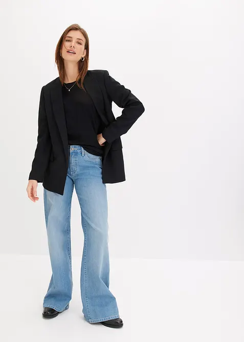 Topp med korte, vide ermer, bonprix