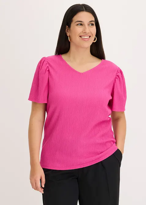 Topp i strukturert krepp, bonprix