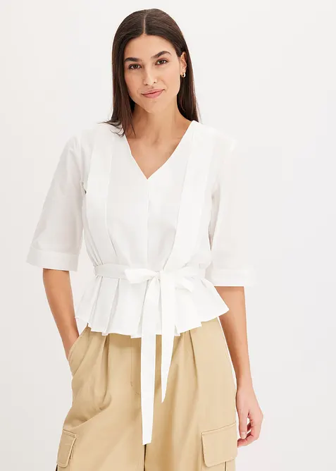 Bluse i 100% bomull, bonprix