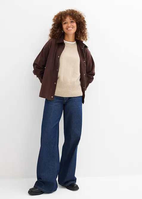 Oversized, strikket vest, bonprix