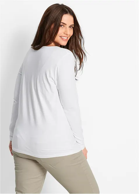 Figurn&aelig;r, langermet topp, bonprix