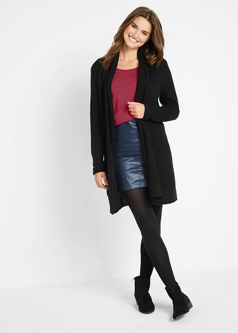 Figurn&aelig;r, langermet topp, bonprix