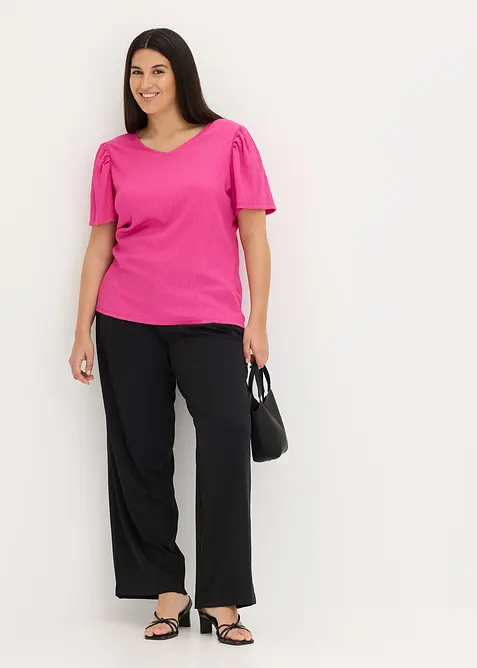 Topp i strukturert krepp, bonprix