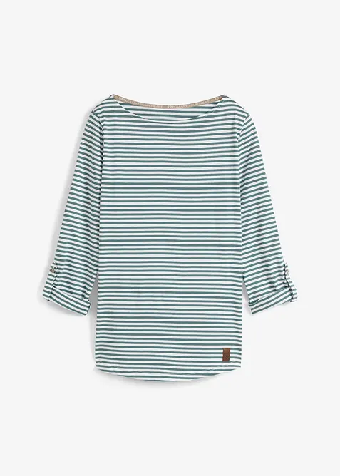 Langermet topp i 100% bomull, bonprix