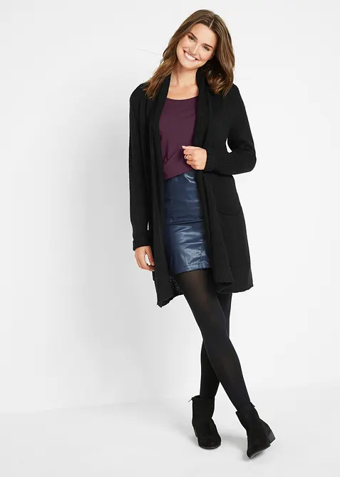 Figurn&aelig;r, langermet topp, bonprix