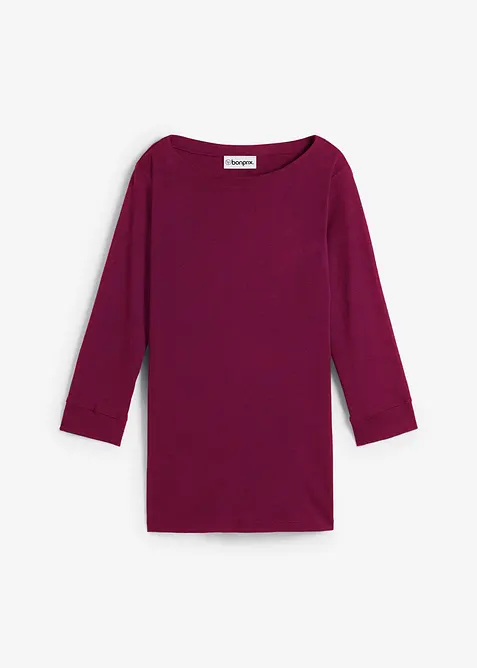 Langermet topp i 100% &oslash;kologisk bomull, bonprix