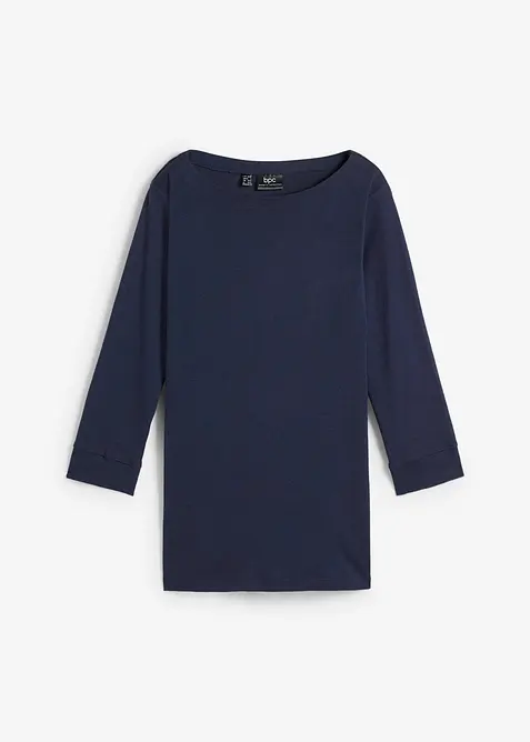 Langermet topp i 100% &oslash;kologisk bomull, bonprix