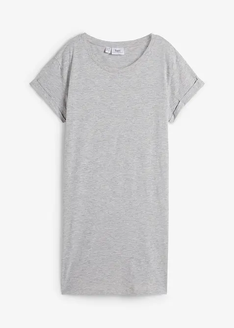 Boxy, lang topp med korte ermer, bonprix