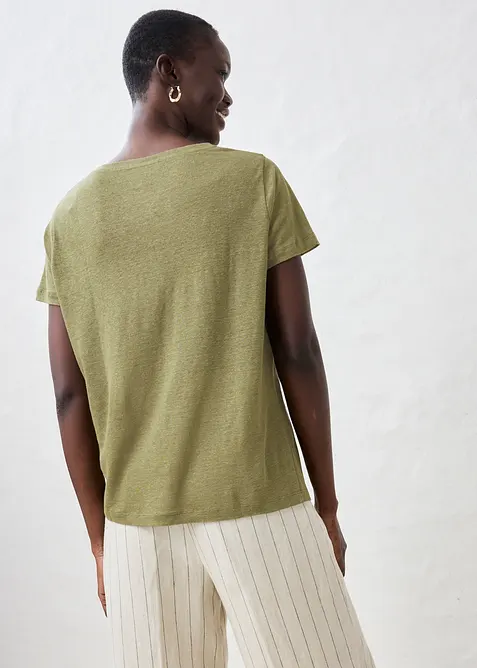 T-skjorte i 100% lin, bonprix