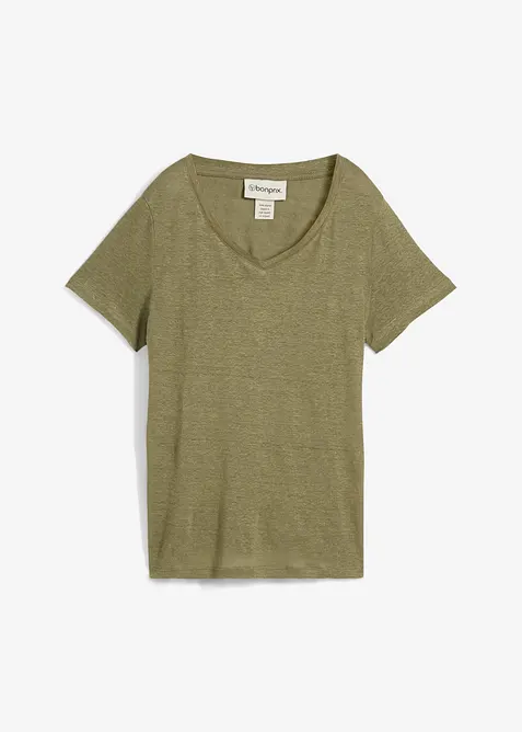 T-skjorte i 100% lin, bonprix