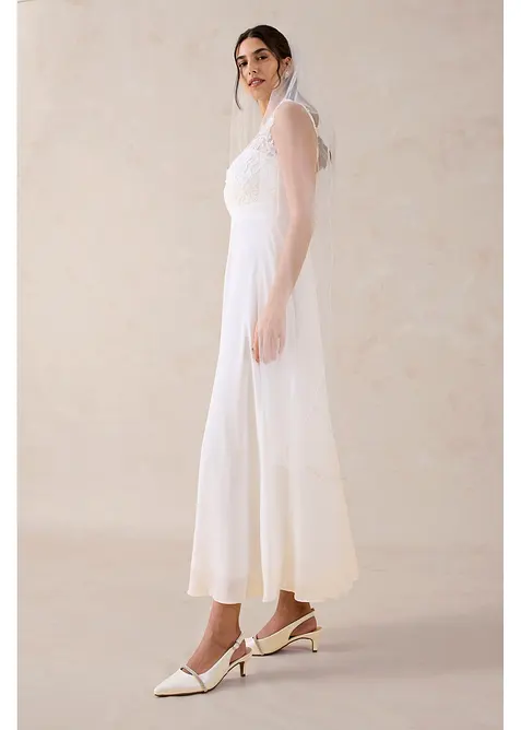 Selskapskjole med blonder, bonprix