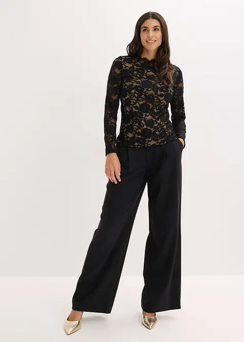 Langermet topp av blonde, bonprix