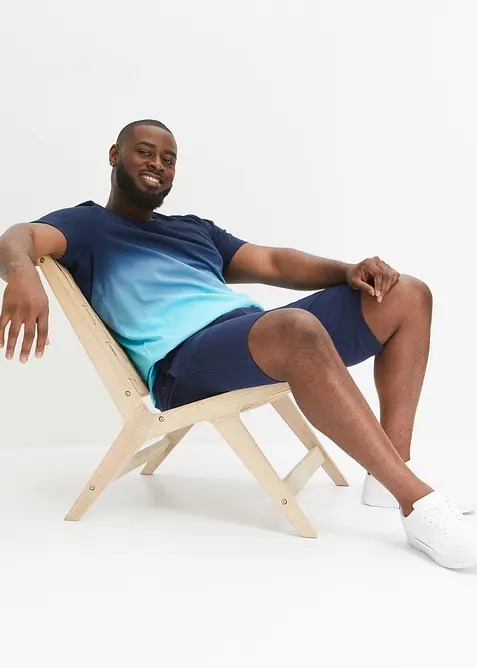 T-skjorte og sweat bermudashorts i 100% bomull (2-delt sett), bonprix