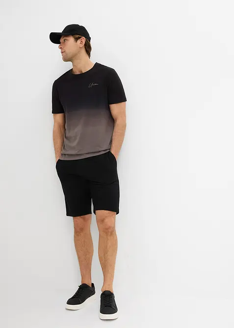 T-skjorte og sweat bermudashorts i 100% bomull (2-delt sett), bonprix