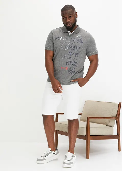 Kortermet poloskjorte i jersey, bonprix