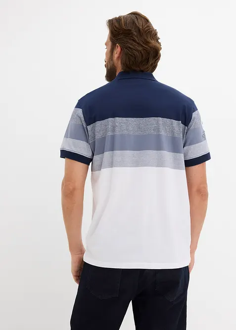 Poloskjorte i jersey i 100% &oslash;kologisk bomull, bonprix