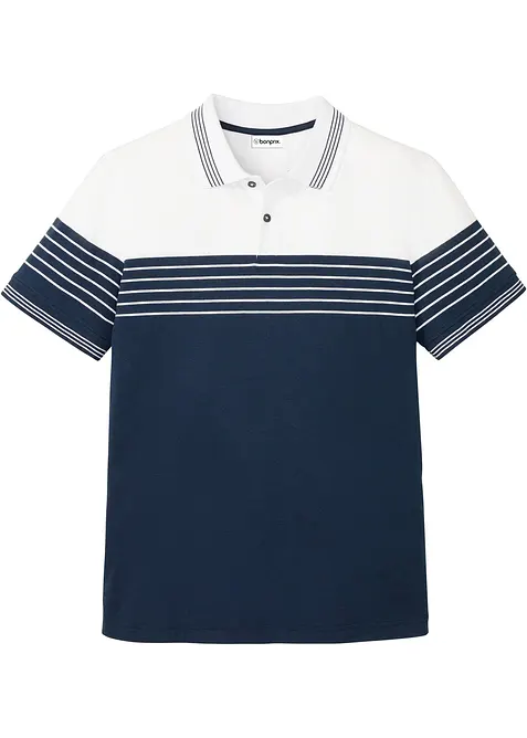 Jersey-poloskjorte av 100% bomull, bonprix