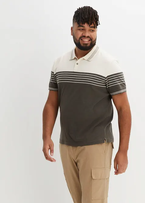 Jersey-poloskjorte av 100% bomull, bonprix