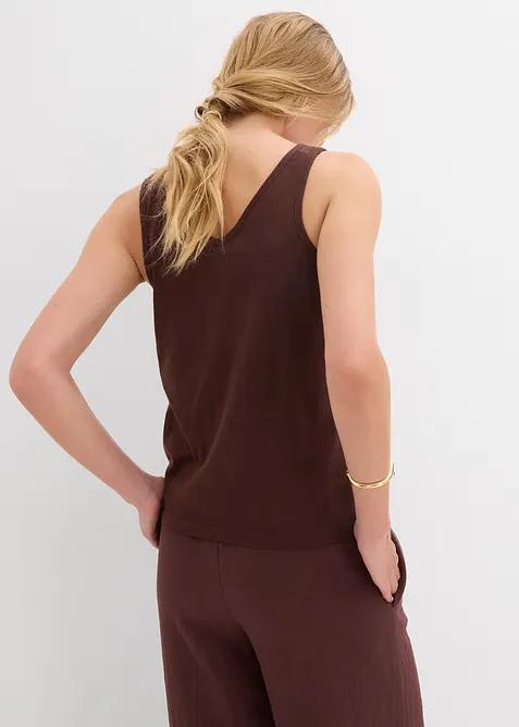 Singlet i 100% &oslash;kologisk bomull (2-pack), bonprix