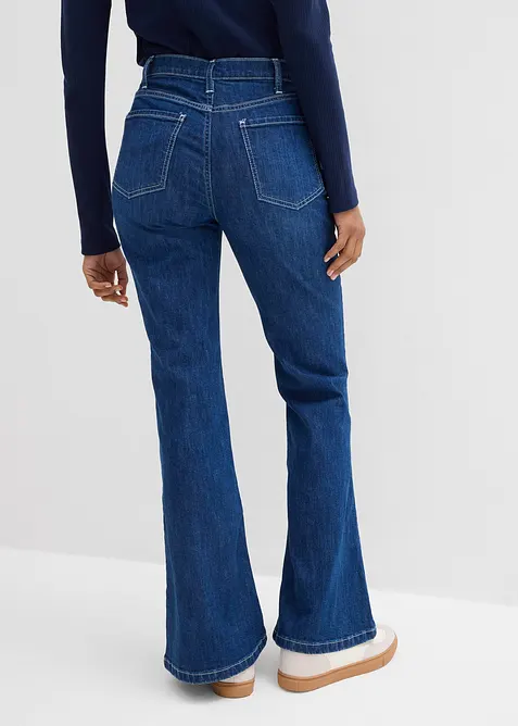 Bootcut-jeans High Waist, Stretch Full Length, bonprix