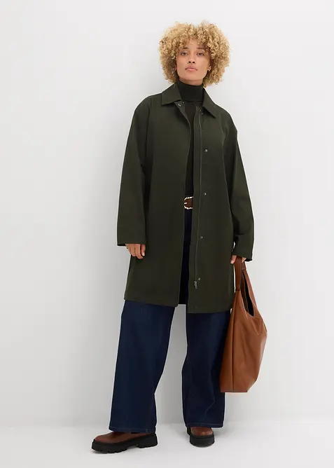 Trenchcoat i vannavvisende materiale, bonprix