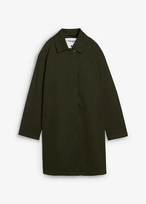 Trenchcoat i vannavvisende materiale, bonprix
