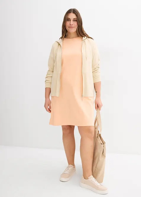 Kjole i formstabilt interlockmateriale, bonprix