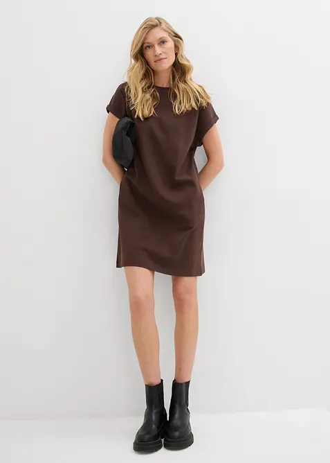 Kjole i formstabilt interlockmateriale, bonprix