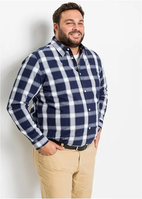 Langermet skjorte i 100% bomull, bonprix