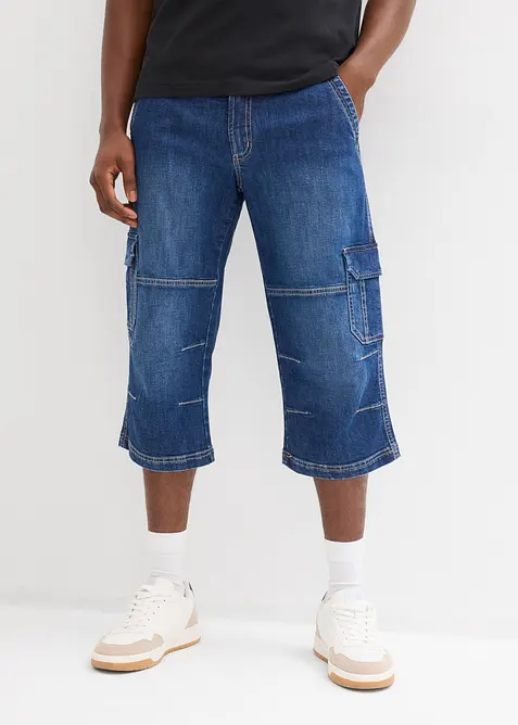 Regular Fit 3/4-cargojeans, Straight, bonprix