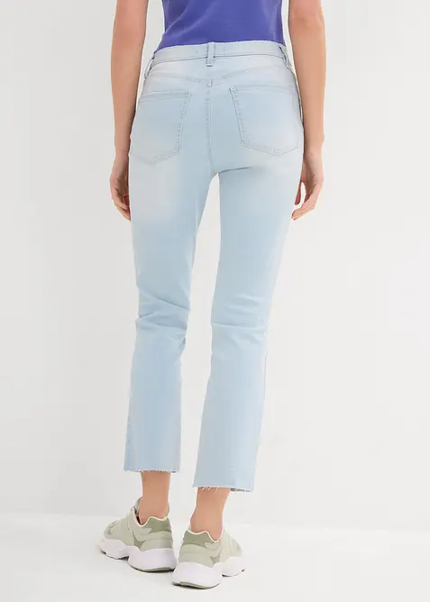 Flared-jeans High Waist, cropped, bonprix